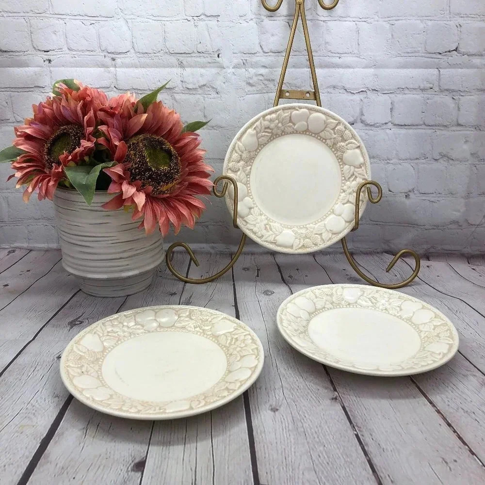 Metlox vernon bake salad dessert plates